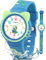Ayybboo Kinderuhr Mädchen Jungen,Katzenohr Armbanduhr Kinder mit Cartoon-Silikonband,3ATM Wasserdicht Analoge Quarzwerk Lernuhr für 4-12 Jahre Pädagogisches Geschenk (Blau)