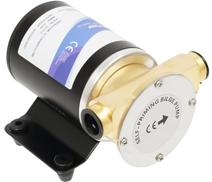 Pompe de cale à eau, 120 W 2850 tr/min, aspiration maximale, débit 30 l/min, pompe à membrane DC 12 V, hauteur de levage maximale 3 m, IP68, pour systèmes d'arrosage