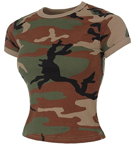 MFH US T-Shirt Damen - Woodland
