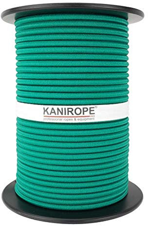 Kanirope® Gummiseil MONOSPAN PE 6mm 100m Grün Expanderseil Spann Seil Spanner Spannseil Plane