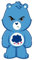 INDIGOS UG Aufkleber Autoaufkleber JDM Die Hart - Grumpy Care Bear Bumper Sticker American Greetings 76mmx152mm 76mmx152mm