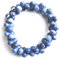 Unbekannt Edelstein-Armband DNA, Sodalith, Kugeln, Ø 7 mm