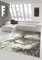 Wohnzimmer Teppich Design Holzstamm Baum Optik in Braun Beige Grau