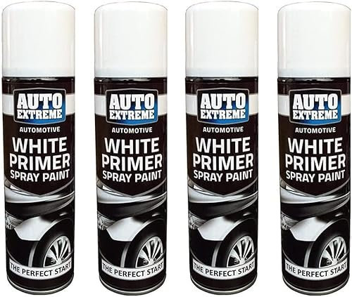 Auto Extreme White Primer Paint Spray Perfect Start Paint Wood Metal 250ml New (2)