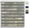 EFIXS Doppelrollo mit Kassette Montage Wand/Decke mit Bohren Breiten: 40-220, Höhe: bis 240 Hier: BxH (100 x 175) cm (Grau) Premium Duorollo, oder ohne Bohren mit Klemmhalter am PVC-Fenster