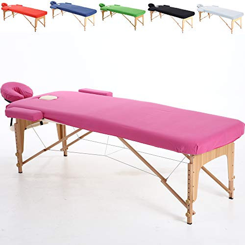 Beltom® LENZUOLINO COPRILETTINO in Cotone Lavabile per Lettino da Massaggio 195 x 70 CM - LENZUOLINI con Angoli Elastici LETTINI per Massaggi ESTETICA Fisioterapia FISIOTERAPISTA Tattoo Tatuaggi-Rosa