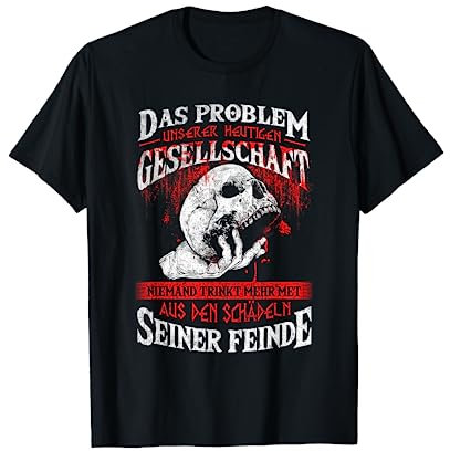 Schädel der Feinde - Nordische Mythologie & Wikinger T-Shirt T-Shirt