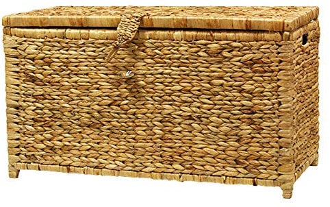 MIMBRE NATURAL BAUL DECORACIÓN Enea Trenza (80 * 42 * 45)