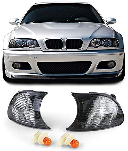 Blinker Schwarz Smoke Kristall Optik passend für BMW 3er E46 Coupe Cabrio 98-01