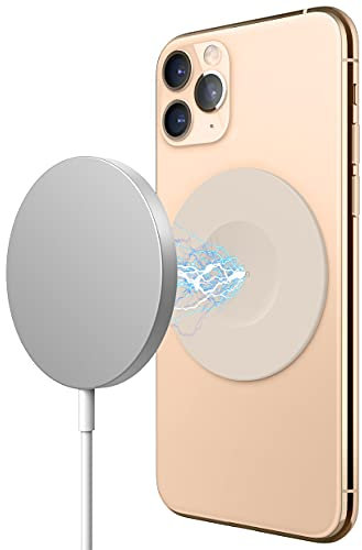 elago Magnetic Guide Sticker Compatible with Apple MagSafe Charger, Compatible with Wireless Charging iPhones and Compatible with Wireless Charging Galaxy Phones (Stone)