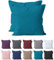 2-er Set Kissenbezug Mikrofaser | Doppelpack Kissenhüllen ca. 95 g/m² | Oeko-TEX®Standard 100 | Dekorative Dekokissen Sofakissen Lendenkissen Wurfkissenbezug mit Reißverschluss | 80x80 cm Petrol
