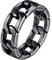 U7 Edelstahlring Herren Panzerkette Ring Vintage Grau Massiv Kettenring Hip Hop Rock Großer Fingerring Fashion Verlobungsring Modeschmuck Accessoire für Weihnacht Männer Jungen(Ring Größe 72.3)