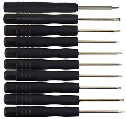 U-M 10-teiliges Schraubendreher-Set aus Aluminiumlegierung, Mini-Präzisionsschraubendreher-Set, kleine Lederhülle, Werkzeug, Telefon, PC, Laptop, Reparaturset, exquisite Verarbeitung