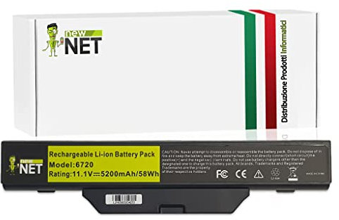 new net Batteries - Batteria Compatibile con HP HSTNN-IB51 HSTNN-IB52 HSTNN-IB62 HSTNN-IB55 HSTNN-LB52 HSTNN-LB51 HSTNN-OB51T HSTNN-OB52 HSTNN-I48C-B [ 10.8-11.1 V - 5200 mAh - 58 Wh ]