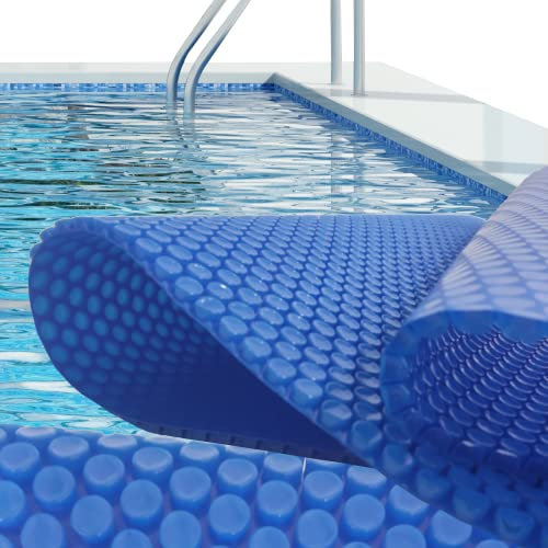AcuaBubble AZUL 400 micras Manta térmica piscina - Fabricada en España I Duradera y de Alta eficiencia energética I Ahorro: No precisa refuerzos I Medidas totales: 2.00 x 2.00 m