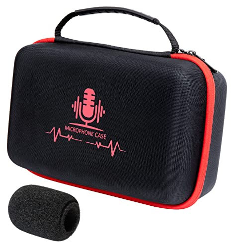 YOUSHARES Mikrofontasche kompatibel mit Shure SM7B Mikrofon, tragbare SM7B Mikrofontaschen, leichte EVA Tragetasche,Schutzhülle für Mikrofonbox