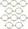 AERZETIX - C60442 - Lot de 10 colliers supports simples de fixation Ø63 - fixation murale de tuyau cuivre serrage patte à vis plomberie chauffage sanitaire - en acier