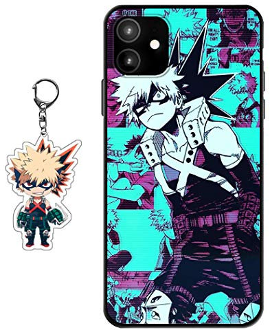 Staremeplz Compatible with iPhone 14 Case With Anime Figure Design [With Keychain], Soft Silicone TPU Cartoons Protective Phone Case for iPhone 14