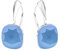 Square 12 mm Wunderbar Hängend Ohrringe 925 Silber Österreichische Zirkonia - Schmuck für Frauen und Mädchen - Hängeohrringe Ideal für Geschenke für Frauen (Summer Blue)