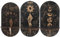 Cabilock Kleines Regal Wand 3 Stücke Holz Kristall Montiert Ständer Ätherische Öle Mondphase Mond Sonne Heilsteine ​​Halter Boho Dekor Für Wohnzimmer, 21.5x11.6cm, (JTO126XCXR1513KH1)