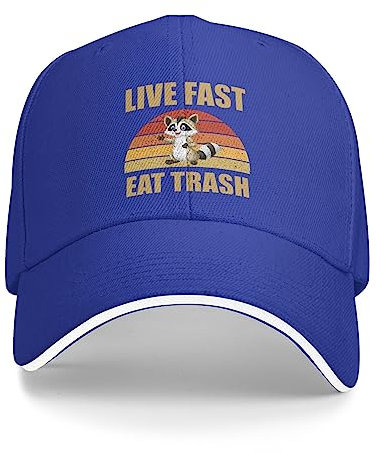 IUBBKI Lives Fast Eat Trash Cap Männer Baseball Caps Coole Mütze