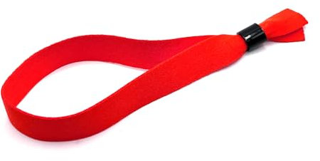 50 Stück Stoff Armbänder - ID-Armbänder für Veranstaltungen (rot)