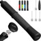 Ball Pump with Needle Storage(Never Lose Pin) Football Pump with 5 Needles and Extendable Cable, Soccer Football Pumps, Volleyball Pump Rugby Ball Inflator - Great for All Balls - 1 Pack
