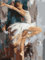 Artnapi Diamond Painting Set 5D DIY | Diamant Painting Bilder | Weißer Schwan Ballerina 30x40 | Diamanten Gemälde Malen nach Zahlen | Diamant Mosaik für Haus Decor