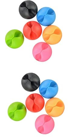 Hemobllo 48stücke Bunte Kabelclips Für Schreibtisch Selbstklebende Kabelorganizer Zur Optimalen Kabelführung Für Ladegeräte Usb-kabel Und Mehr Hält Ihren Arbeitsplatz Ordentlich Und