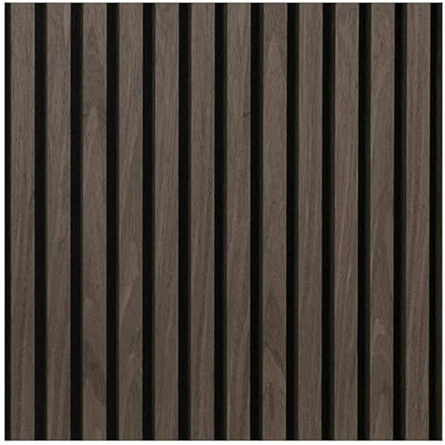 Acoustic Slatted Wall Panel Decorative Slat 3D Timber Oak Natural - 2400mm x 600mm (Panel Dark Oak 2400x600mm)