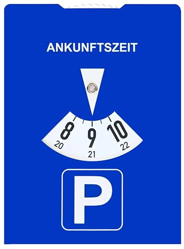 Papp-Parkscheibe aus Karton, StVO-konform, Blau, 11 x 15 cm, 1-50 Stück – Auto-Parkscheibe mit Benzinverbrauchsrechner auf der Rückseite – Umweltfreundlich, langlebig und leicht ablesbar (50)