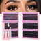 Kit d'extension de cils individuels DIY 30D 40D 50D 60D 80D 100D Cils en grappe naturels et duveteux Cils en grappe DIY avec bond and seal et pince à épiler (mix 10-16mm)