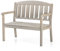 Amata UNGURS Doppelbank Klassisches Design - Wetterfeste Holzbank für Draußen, Terrasse, Hinterhof und Garten Feuerstellen - Ergonomischer und langlebiger Stuhl, Zeitloses Design (Grau)