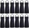 TESIN 12 Stück Köche Schürze, Schwarz Kochschürze für Männer Frauen mit 2 Vordertaschen, Koch- und Küchenschürzen für Küche Kochen Backen Garten BBQ (63x78cm)