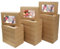 GXFCING 24 Boîtes à Biscuits avec Fenêtre, Boîte à Gâteau Marron, 21,5x14x5,1cm Boîtes à Pâtisserie en Carton pour L'emballage des Cupcakes, Cookies et Tarte de Noël, D'anniversaire et de Mariage