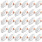 Tofisr Spot LED Encastrable Extra-Plat 5W 230V 6000K (Blanc Froid) | Rond Ultra-Mince en Métal | Éclairage Plafond Intérieur pour Cuisine, Salon | Ø75-95mm | Lot de 30