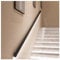 zklaseot Handläufe für Treppen, Treppenhandlauf Für Innentreppen, LED-Handlauf – Körpersensor, Geländer Zur Wandmontage, Modernes Haltegriff-Set Mit Schwarzem Finish, Keine Richtung(7ft/200cm)
