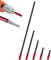5 Pcs Magnetic Bit Holder Set - 1/4 Inch Hex Quick Release Drill Bit Extensions(50, 60, 100, 150, 300mm) for Impact Drivers,Screwdrivers, and Drills-Magnetic Screwdriver Bit Holder for Tight Spaces