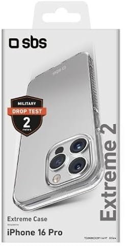 SBS Extreme X2 iPhone 16 Pro Case, Transparent, 6.5 - 20g