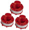 MKVAXR 3-teilige Fadenspule for Einhell CE-CT 36/30 Li E Solo AGILLO 36/255 BL AGILLO 18/200 Rasentrimmer, Ersatzteilnummer 3405096, Länge 8 m Spule für Rasenmäher