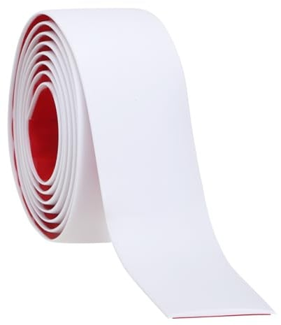 PATIKIL Profilato Autoadesivo Per Pavimenti 5cm x 3 Metri Bianco | Divisore Piatto In Vinile, Per Unire Fessure Tra Pavimenti Transizione Moquette Piastrelle Pavimento