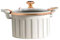 Micro Pressure Cooker Fast Cooking Cookware,Enamel Lining Pressure Cooker Non-Stick Push Pull Lock Pressure Pot with LidWhite,5l