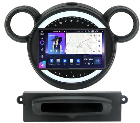 Radio estéreo Android 13 para BMW Mini Paceman Countryman R56 R60 2007-2014 - Pantalla táctil IPS de 9, Kit de actualización con CarPlay y Android Auto, navegación GPS, Bluetooth 5.0, WiFi, SWC, 5G,