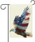 Majestic Eagle - Bandiera americana da giardino con aquila su entrambi i lati, 30,5 x 45,7 cm