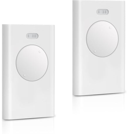 2Pz Telecomando per cancello compatibile con FAAC XT2 433 SLH LR – 433,92 MHz, 2 canali, colore bianco – Sostituzione per automazione cancelli garage