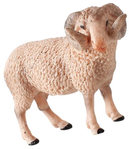 WHAMVOX Realistisches Schaf Modell Dekoration Kreative Tierfigur Langlebig Sicher Für Kinderzimmer und Lernspielzeug Geschenk für Jungen und Mädchen