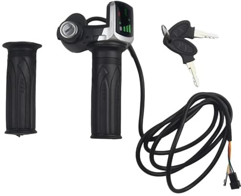 Gettimore Elektroroller für Fahrradlenker mit LED-Anzeige, 36 V/48 V E-Bike-Drossel, zur Verwendung, Batteriequalitätsurteil