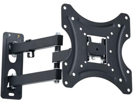 LRXIYODE 23-42 Inch Adjustable LCD TV Wall Bracket Stretchable and Rotatable Mount, Reinforced Steel TV Holder for 23 26 27 32 37 40 42 LED Screens Built-in Spirit Level, Suitable for