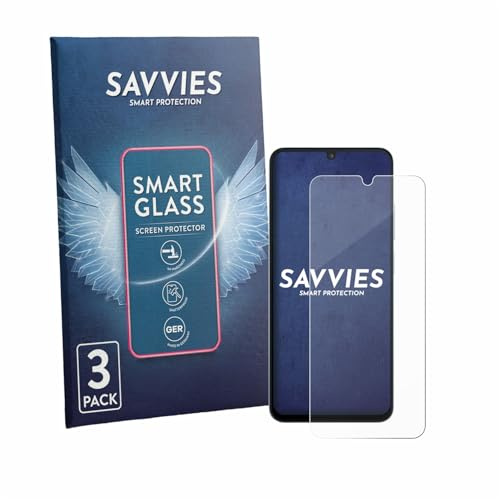 Savvies 3 Stück Panzer Schutz Glas für Xiaomi Poco C81x 9H Schutzfolie HD Klar, Blasenfrei, Anti-Fingerabdruck, Stoßfest, Displayschutz