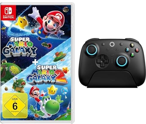 Super Mario Galaxy + Super Mario Galaxy 2 + 8Bitdo Ultimate 2 Wireless Controller for Windows & Android with TMR Joysticks